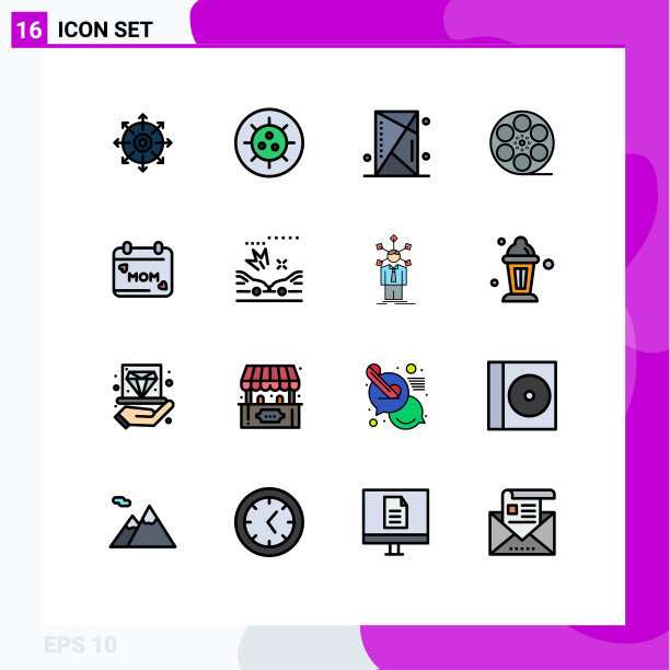 为卷筒纸设置16条通用平色填充线图片下载