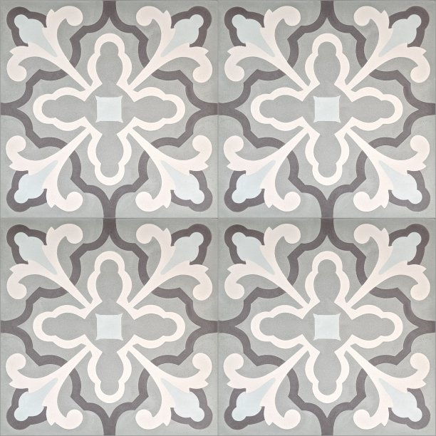 釉面水泥砖纹理无接缝，具有传统图案图片下载