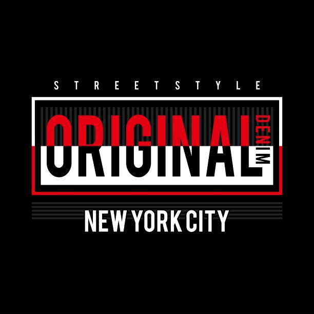 原始牛仔印刷设计的t恤。图片下载