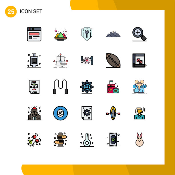 25组填线平色标志和图片下载