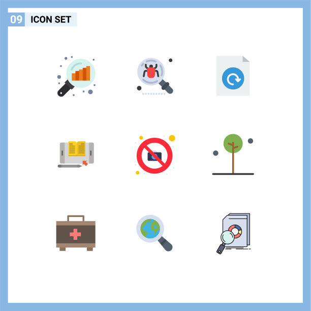 设置9个现代的UI图标符号符号的相机图片下载