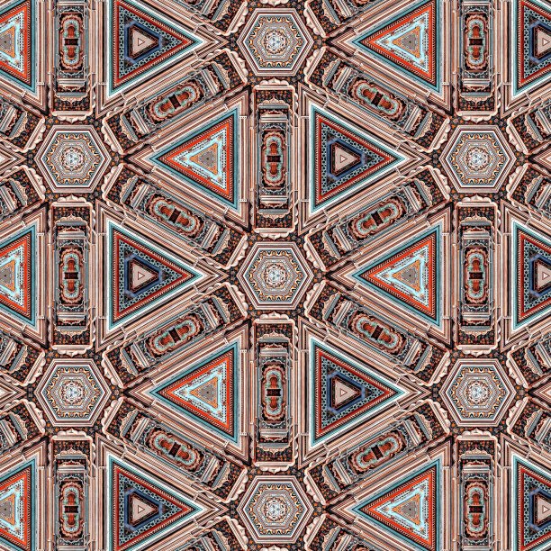 美丽的插图，多种颜色的图案和设计。家居装饰和室内设计的概念图片下载