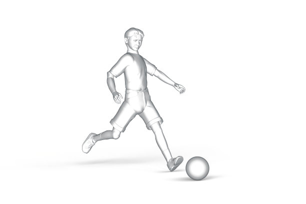 男孩踢足球图片下载