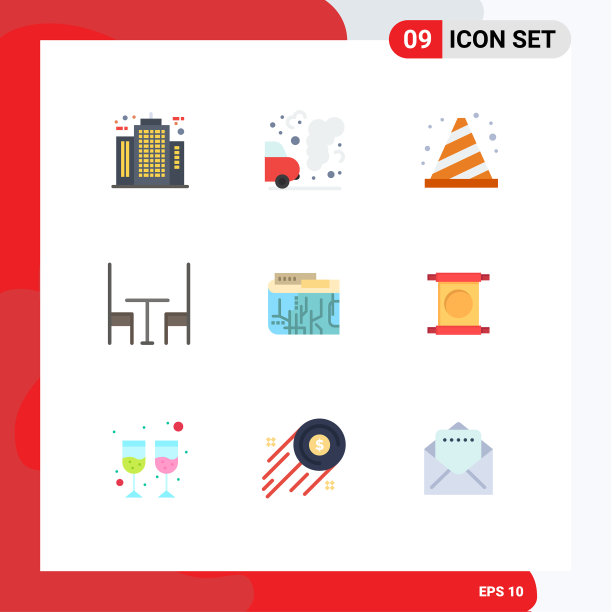 设置9个现代的UI图标符号图片下载