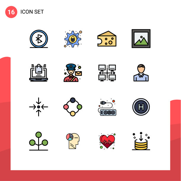 为卷筒纸设置16条通用平色填充线图片下载