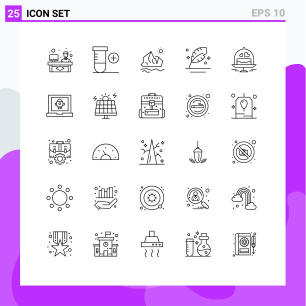 包25现代线条符号和符号的网页图片下载