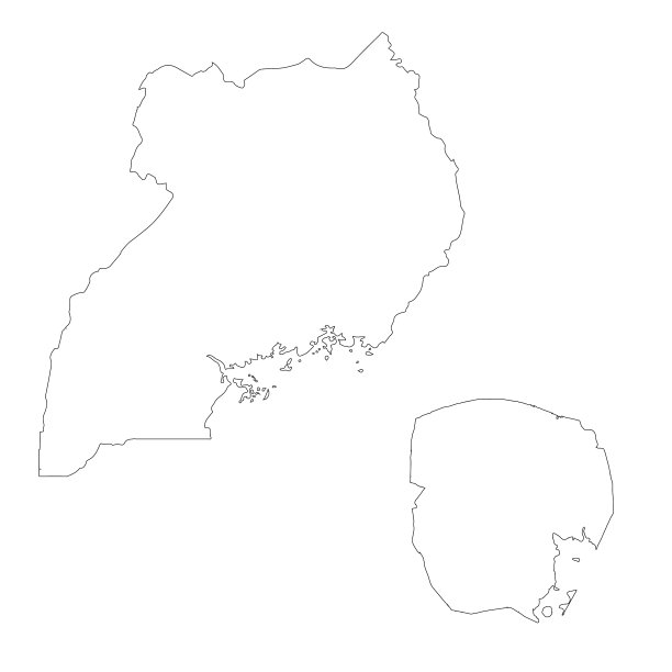 绘制乌干达和坎帕拉国家和首都的地图图片下载