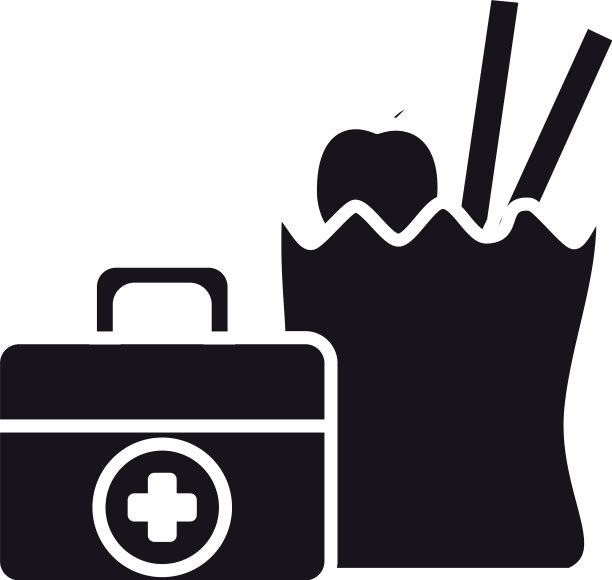 人道主义援助概念急救箱和急救包图片下载