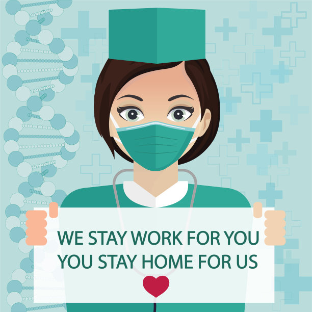 待在家里社交媒体横幅自我隔离图片下载