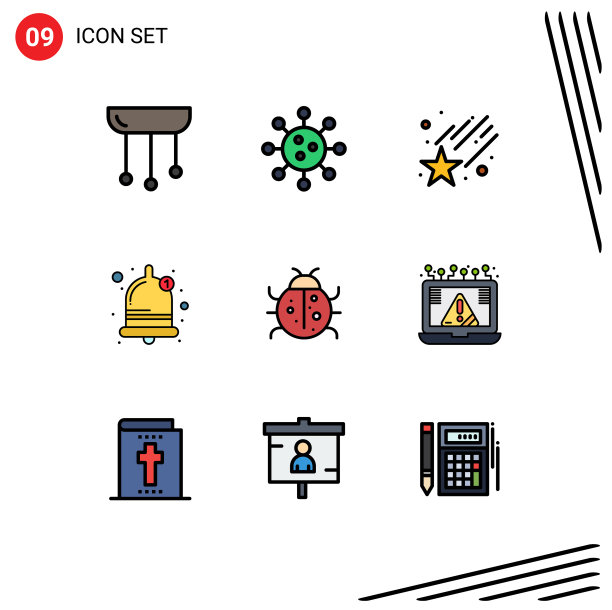 包9的创意填充线平色图片下载