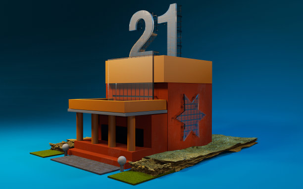 工厂的3d渲染图片下载