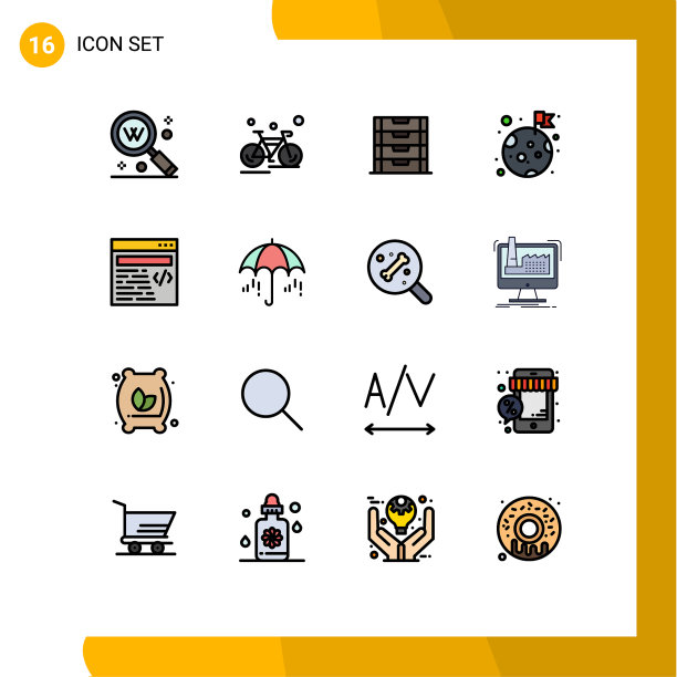 通用图标符号组16现代扁平图片下载