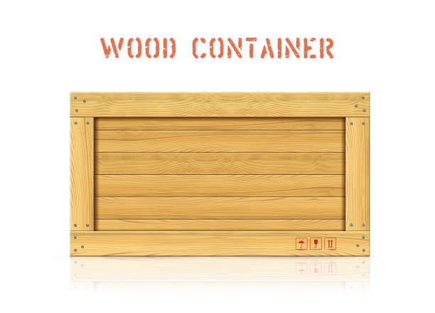 木材简单的容器与木板和图片下载