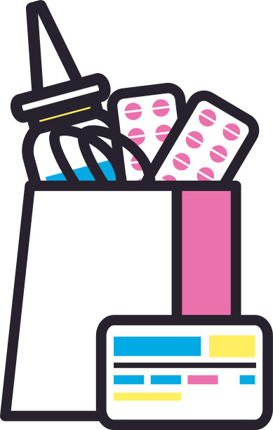 丸片和滴管内袋灌装风格图片下载