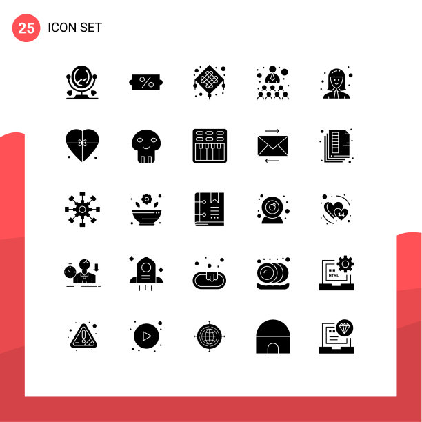 25用户界面实心象形包现代图片下载