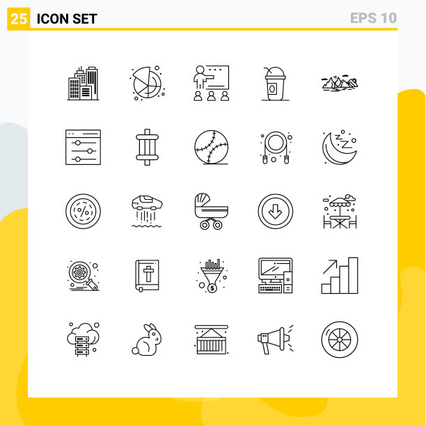 用户界面线装现代标识和图片下载