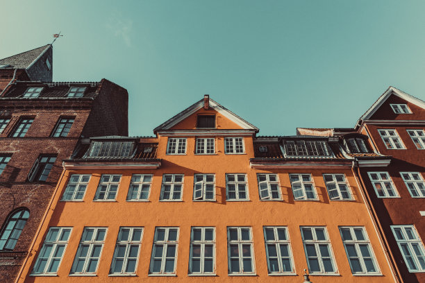 丹麦哥本哈根老城的街道图片下载