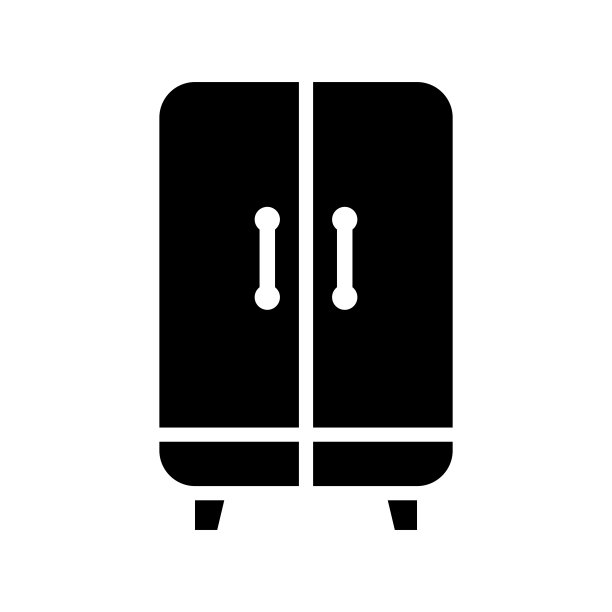 衣柜图标设计矢量模板图片下载