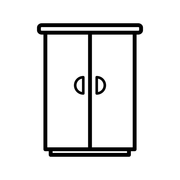 衣橱图标设计矢量模板图片下载