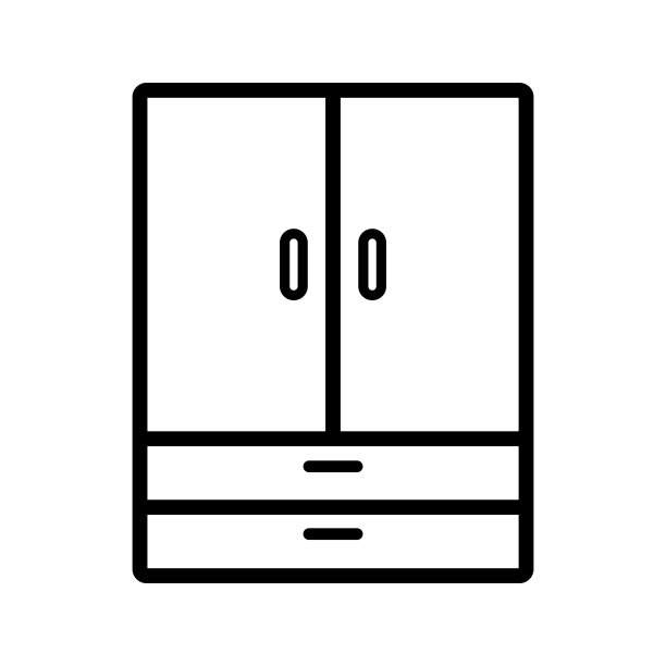 衣橱图标设计矢量模板图片下载