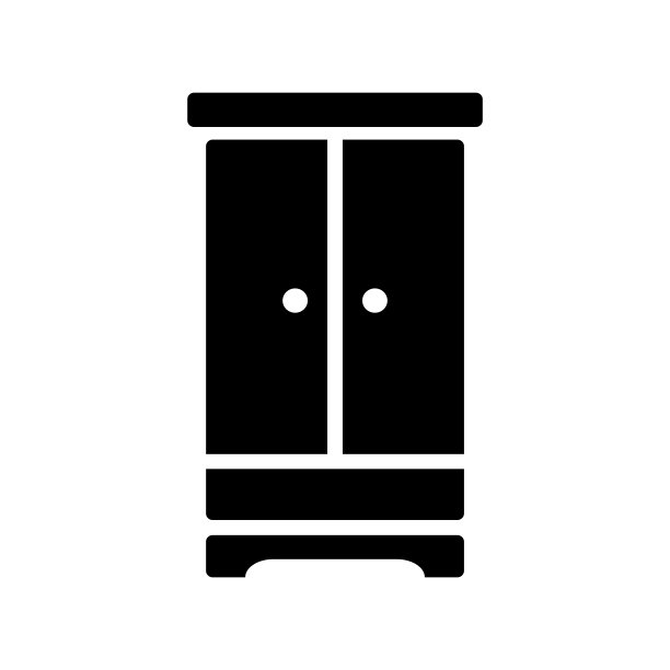 衣橱图标设计矢量模板图片下载