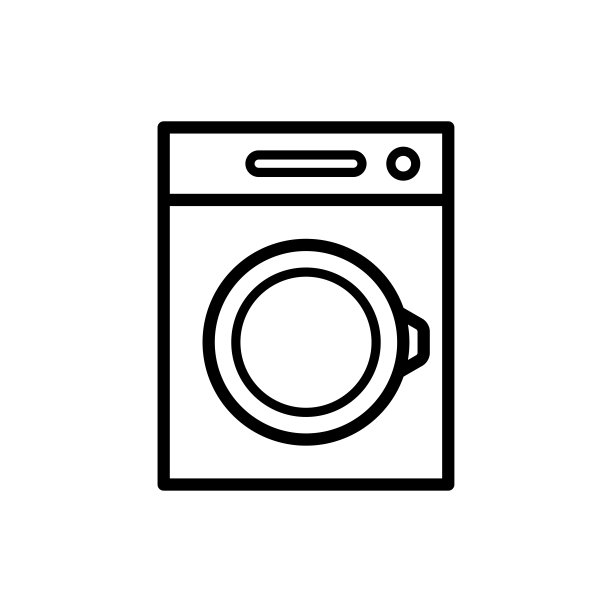 洗衣机图标矢量插图设计图片下载