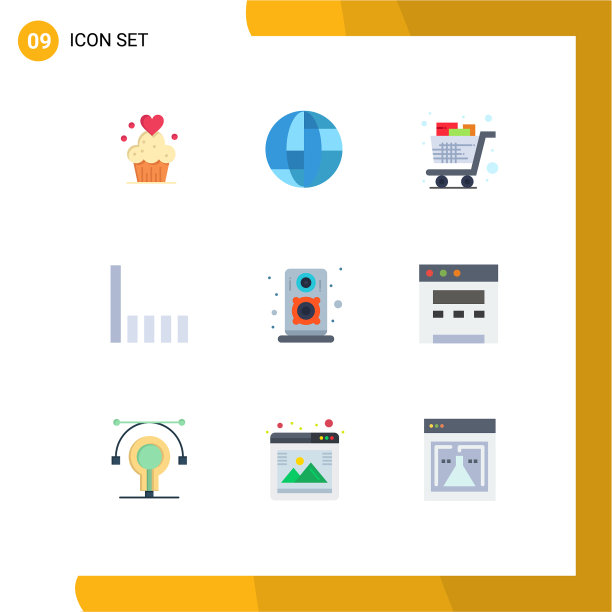 设置9个商业平面颜色包图片下载