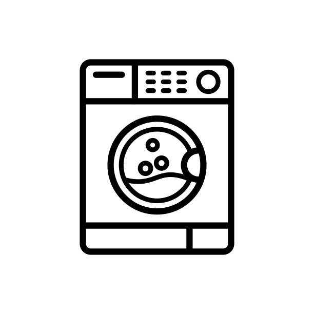 洗衣机图标矢量插图设计图片下载