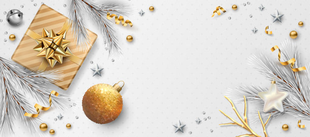 圣诞节和新年的横幅图片下载