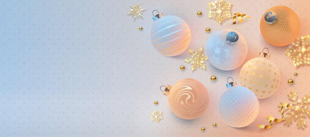 圣诞节和新年的横幅图片下载