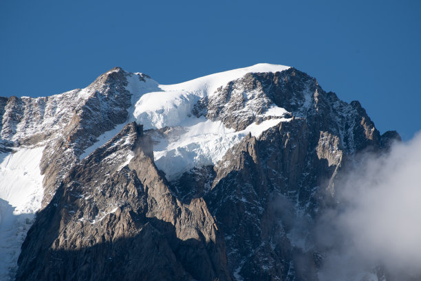奥斯塔山谷，意大利白朗峰山丘图片下载