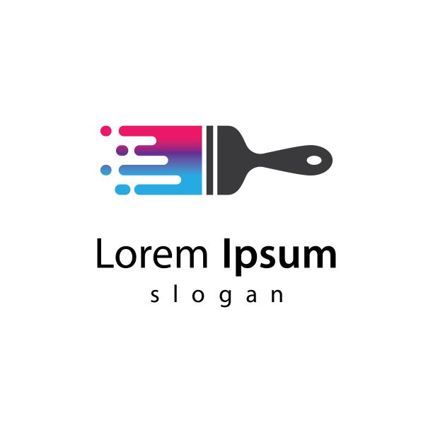 画笔标志矢量图标图片下载