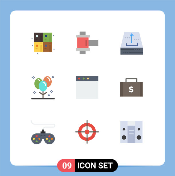 股票图标包9行符号和符号图片下载