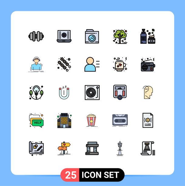 填充线平色包25通用图片下载