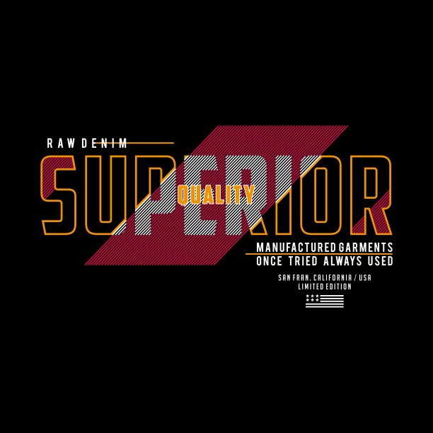 矢量插图上的主题美国优越的牛仔裤，牛仔布和raw。复古设计。枯燥乏味的背景。印刷，t恤图形，印刷，海报，横幅，传单，明信片。图片下载