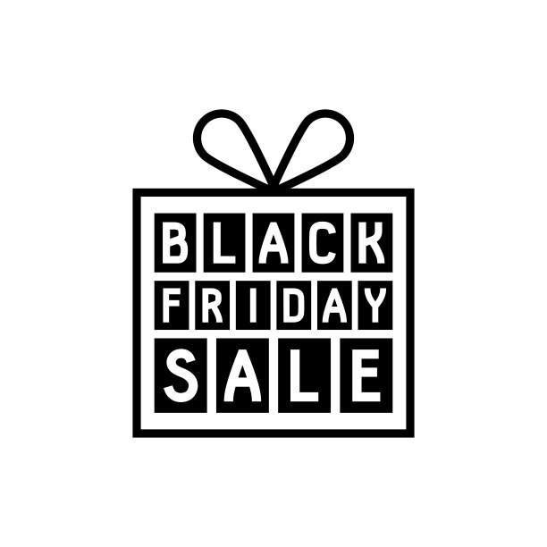 黑色星期五礼盒图标图片下载