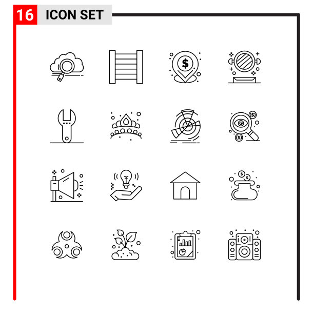 16适用于网络和移动的通用大纲图片下载
