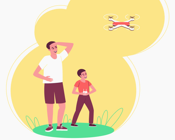 爸爸在看孩子玩遥控遥控设计生活方式图片下载