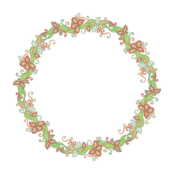 圆花框架图片下载