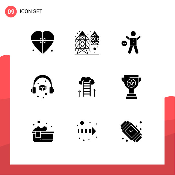 9个适用于网络和移动的通用实体符号图片下载