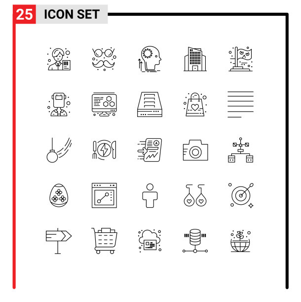 用户界面线装现代标识和图片下载