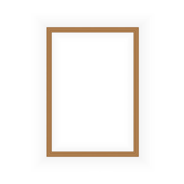 现实的金色框架孤立的灰色背景。非常适合你的演讲。矢量插图。图片下载