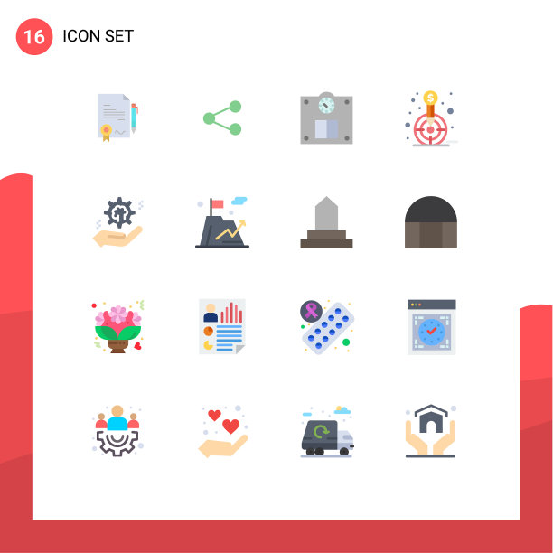 现代设16平色和符号等图片下载