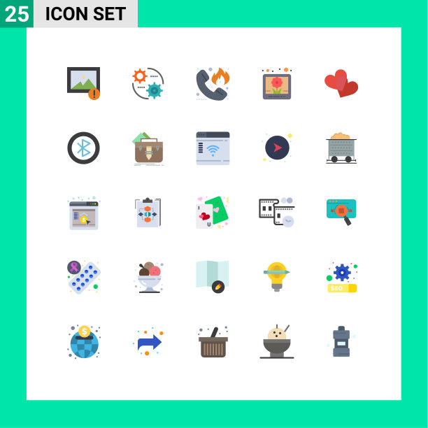 股票图标包25行符号和符号图片下载