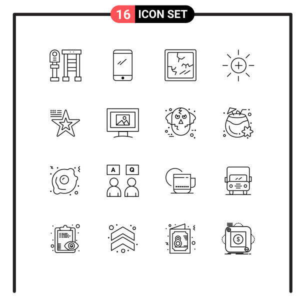 大纲包16个通用象征美国图片下载