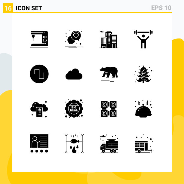 股票图标包16行符号和符号图片下载