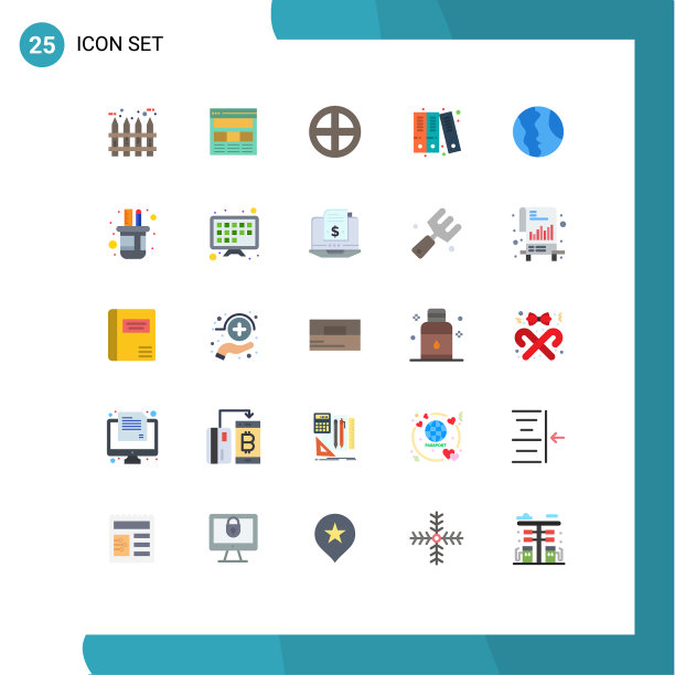 组25现代平面颜色设置为全球图片下载