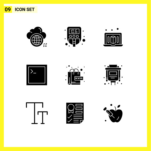 9 ． 坚实的字形概念的网站，移动和图片下载