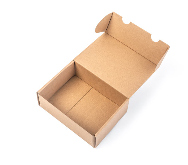 白色背景上的纸板箱图片下载