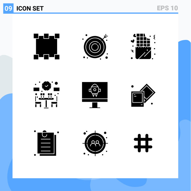 9个适用于网络和移动的通用实体符号图片下载